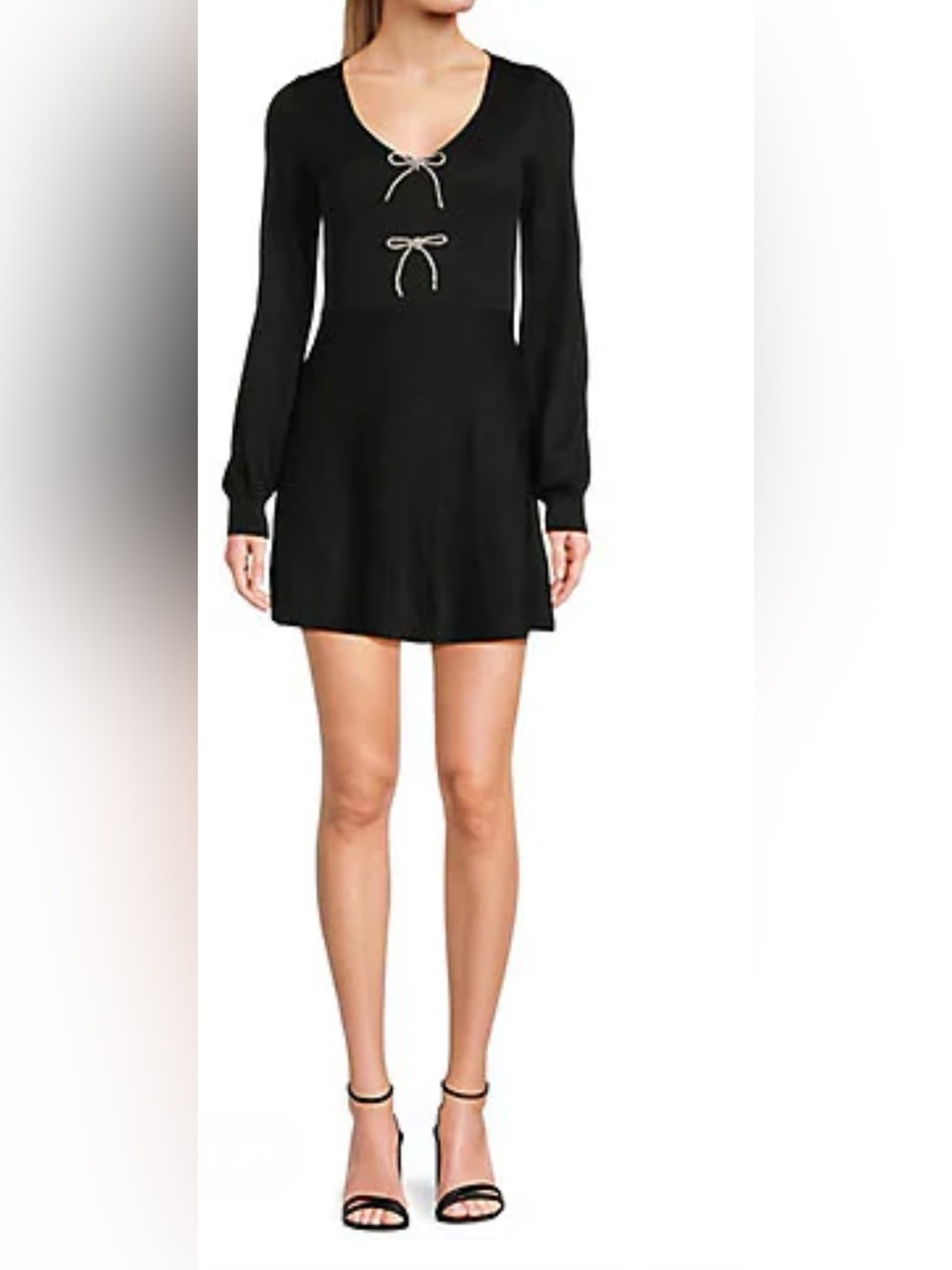 Gorgeous Black- Midnight Doll Sweater Dress. Size L. NWT!!!